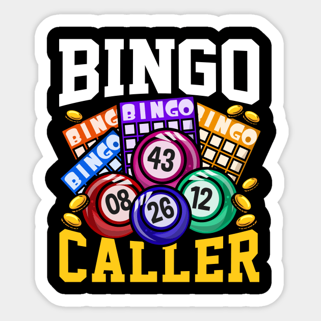 Bingo Caller - Funny Lottery Gambling Gift Sticker by biNutz